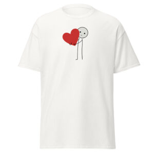 stick figure heart Unisex classic tee