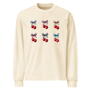 Bow Cherry Premium heavyweight long sleeve shirt